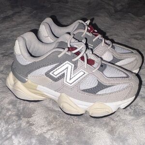 New Balance Kids' Gray and White Sneakers